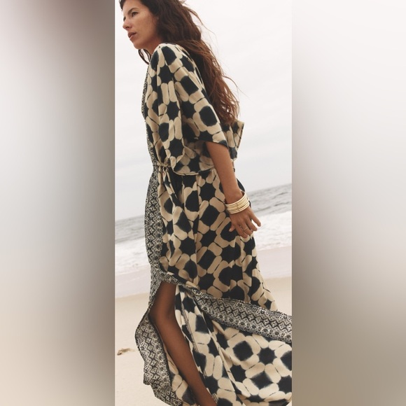 Zara Printed Caftan Maxi Dress – Sequin Detail – XS-S – NWT - Picture 3 of 15